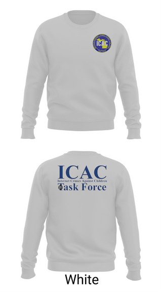 Crew Neck Sweatshirt, Internet Crimes Against Children Task Force, Police, Teamtime, Team time, sublimation, custom sports apparel, team uniforms, spirit wear, spiritwear, sports uniforms, custom shirts, team store, custom team store, fundraiser sports, apparel fundraiser
