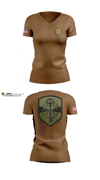 Womens Short Sleeve Vneck Shirt, 753 MI BN, Army, Teamtime, Team time, sublimation, custom sports apparel, team uniforms, spirit wear, spiritwear, sports uniforms, custom shirts, team store, custom team store, fundraiser sports, apparel fundraiser