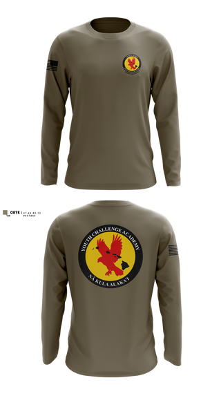 Long Sleeve Performance Shirt, Youth Challenge Academy, National Guard, Teamtime, Team time, sublimation, custom sports apparel, team uniforms, spirit wear, spiritwear, sports uniforms, custom shirts, team store, custom team store, fundraiser sports, apparel fundraiser