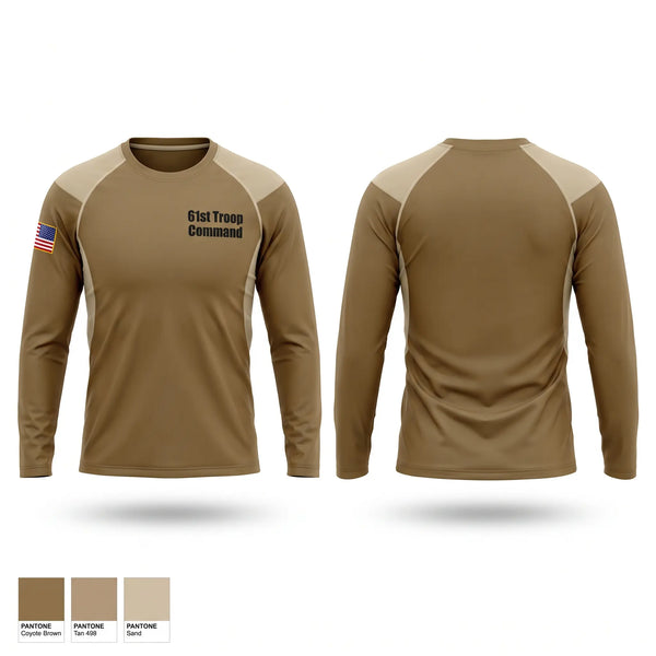 Long Sleeve Performance Shirt, 61st Troop Command, National Guard, Teamtime, Team time, sublimation, custom sports apparel, team uniforms, spirit wear, spiritwear, sports uniforms, custom shirts, team store, custom team store, fundraiser sports, apparel fundraiser