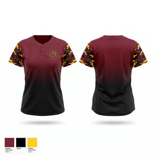 Two Button Softball Jersey, Hickory Tornadoes, Softball, Teamtime, Team time, sublimation, custom sports apparel, team uniforms, spirit wear, spiritwear, sports uniforms, custom shirts, team store, custom team store, fundraiser sports, apparel fundraiser