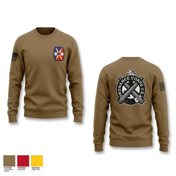 Crew Neck Sweatshirt, DET 1 HSC 340TH BSB, Army, Teamtime, Team time, sublimation, custom sports apparel, team uniforms, spirit wear, spiritwear, sports uniforms, custom shirts, team store, custom team store, fundraiser sports, apparel fundraiser