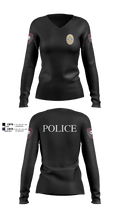 LACY LAKEVIEW POLICE  Women's Long Sleeve V-neck Shirt - 5