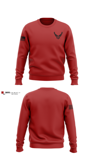 Crew Neck Sweatshirt, Ga-931, Air Force, Teamtime, Team time, sublimation, custom sports apparel, team uniforms, spirit wear, spiritwear, sports uniforms, custom shirts, team store, custom team store, fundraiser sports, apparel fundraiser