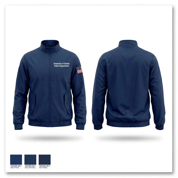 Windbreaker, University of Florida Police Department, Police, Teamtime, Team time, sublimation, custom sports apparel, team uniforms, spirit wear, spiritwear, sports uniforms, custom shirts, team store, custom team store, fundraiser sports, apparel fundraiser