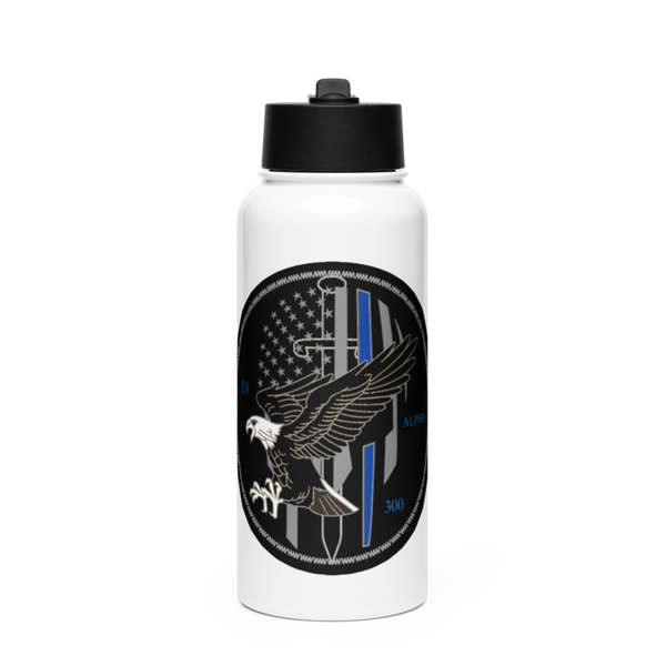 CERT 54440153 Stainless Steel Water Bottle with a Straw Lid