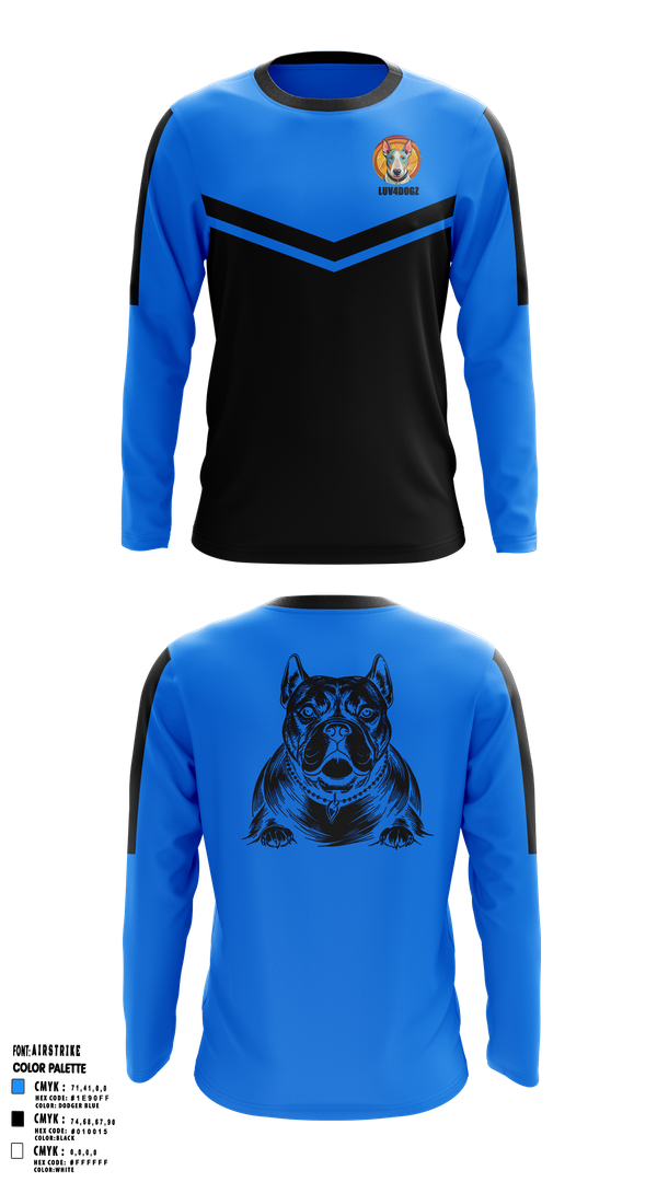 Long Sleeve Performance Shirt, ILUVDOGZ, , Teamtime, Team time, sublimation, custom sports apparel, team uniforms, spirit wear, spiritwear, sports uniforms, custom shirts, team store, custom team store, fundraiser sports, apparel fundraiser