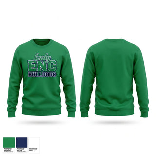 Crew Neck Sweatshirt, ENC Lady Bulldogs, Softball, Teamtime, Team time, sublimation, custom sports apparel, team uniforms, spirit wear, spiritwear, sports uniforms, custom shirts, team store, custom team store, fundraiser sports, apparel fundraiser