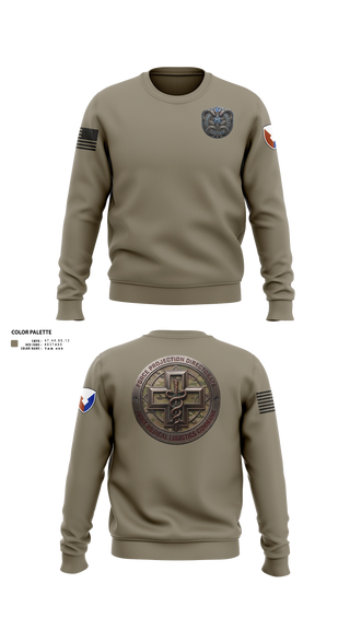 Crew Neck Sweatshirt, Army medical logistics command, Army, Teamtime, Team time, sublimation, custom sports apparel, team uniforms, spirit wear, spiritwear, sports uniforms, custom shirts, team store, custom team store, fundraiser sports, apparel fundraiser