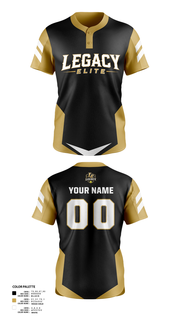 Two Button Softball Jersey, Legacy Elite, Softball, Teamtime, Team time, sublimation, custom sports apparel, team uniforms, spirit wear, spiritwear, sports uniforms, custom shirts, team store, custom team store, fundraiser sports, apparel fundraiser