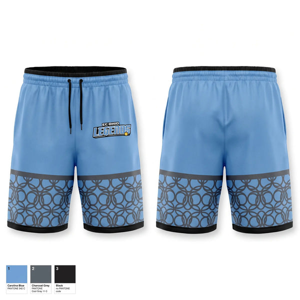 Athletic Shorts With Pockets, EC Ohio Legends, Softball, Teamtime, Team time, sublimation, custom sports apparel, team uniforms, spirit wear, spiritwear, sports uniforms, custom shirts, team store, custom team store, fundraiser sports, apparel fundraiser