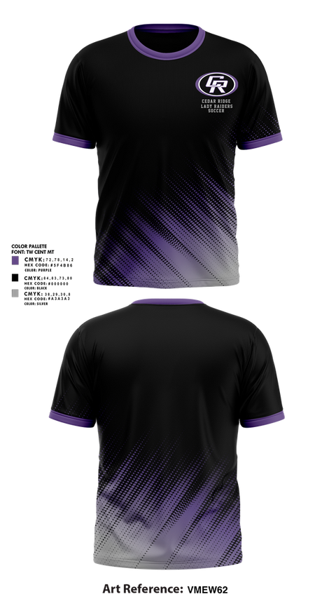 Short Sleeve Performance Shirt, Cedar Ridge Lady Raiders Soccer, Women's Soccer, Teamtime, Team time, sublimation, custom sports apparel, team uniforms, spirit wear, spiritwear, sports uniforms, custom shirts, team store, custom team store, fundraiser sports, apparel fundraiser