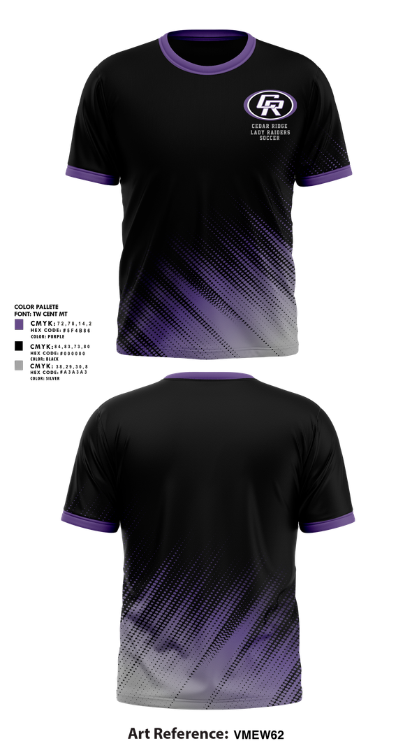 Short Sleeve Performance Shirt, Cedar Ridge Lady Raiders Soccer, Women's Soccer, Teamtime, Team time, sublimation, custom sports apparel, team uniforms, spirit wear, spiritwear, sports uniforms, custom shirts, team store, custom team store, fundraiser sports, apparel fundraiser