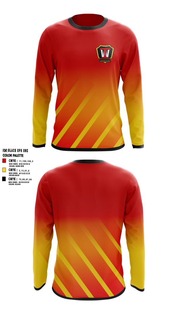 Long Sleeve Performance Shirt, Terminator Wrestling Academy, Wrestling, Teamtime, Team time, sublimation, custom sports apparel, team uniforms, spirit wear, spiritwear, sports uniforms, custom shirts, team store, custom team store, fundraiser sports, apparel fundraiser