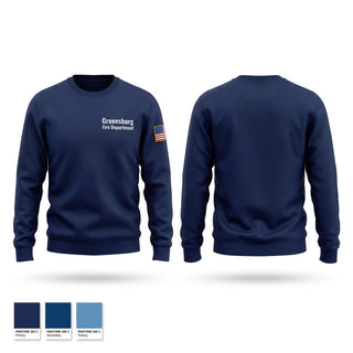 Crew Neck Sweatshirt, Greensburg Fire Department, Fire Department, Teamtime, Team time, sublimation, custom sports apparel, team uniforms, spirit wear, spiritwear, sports uniforms, custom shirts, team store, custom team store, fundraiser sports, apparel fundraiser