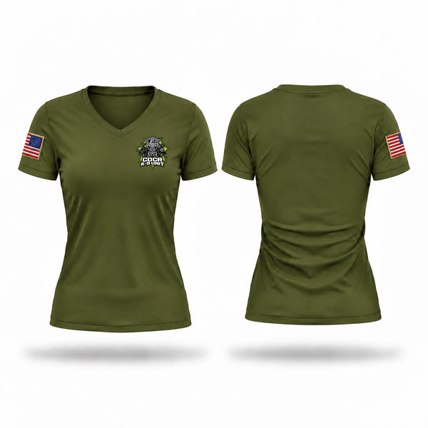 Womens Short Sleeve Vneck Shirt, Central Region K9, Police, Teamtime, Team time, sublimation, custom sports apparel, team uniforms, spirit wear, spiritwear, sports uniforms, custom shirts, team store, custom team store, fundraiser sports, apparel fundraiser