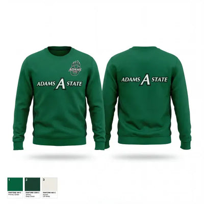 Adams State University Softball 95638240 Crew Neck Sweatshirt - 1
