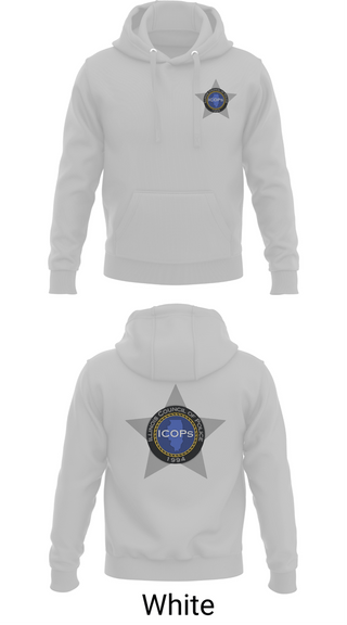 Hoodie, Illinois Council of Police, Police, Teamtime, Team time, sublimation, custom sports apparel, team uniforms, spirit wear, spiritwear, sports uniforms, custom shirts, team store, custom team store, fundraiser sports, apparel fundraiser