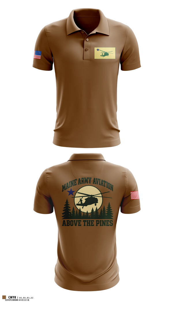 Short Sleeve Performance Polo, Moxie Medevac G Co 3/126th, National Guard, Teamtime, Team time, sublimation, custom sports apparel, team uniforms, spirit wear, spiritwear, sports uniforms, custom shirts, team store, custom team store, fundraiser sports, apparel fundraiser