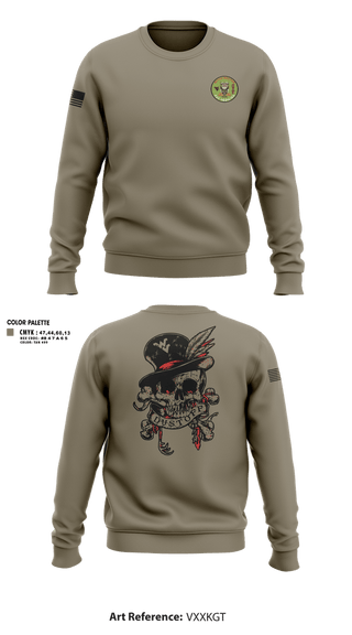 Crew Neck Sweatshirt, C Co 2-104th GSAB, Army, Teamtime, Team time, sublimation, custom sports apparel, team uniforms, spirit wear, spiritwear, sports uniforms, custom shirts, team store, custom team store, fundraiser sports, apparel fundraiser