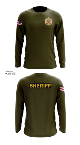 Long Sleeve Performance Shirt, Eddy County Sheriff's Office, Police, Teamtime, Team time, sublimation, custom sports apparel, team uniforms, spirit wear, spiritwear, sports uniforms, custom shirts, team store, custom team store, fundraiser sports, apparel fundraiser