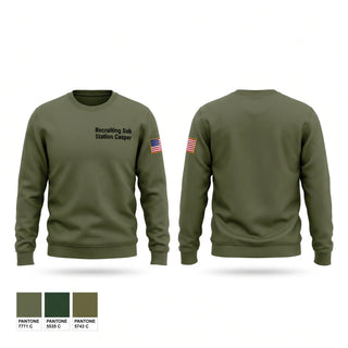 Crew Neck Sweatshirt, Recruiting Sub Station Casper, Marines, Teamtime, Team time, sublimation, custom sports apparel, team uniforms, spirit wear, spiritwear, sports uniforms, custom shirts, team store, custom team store, fundraiser sports, apparel fundraiser