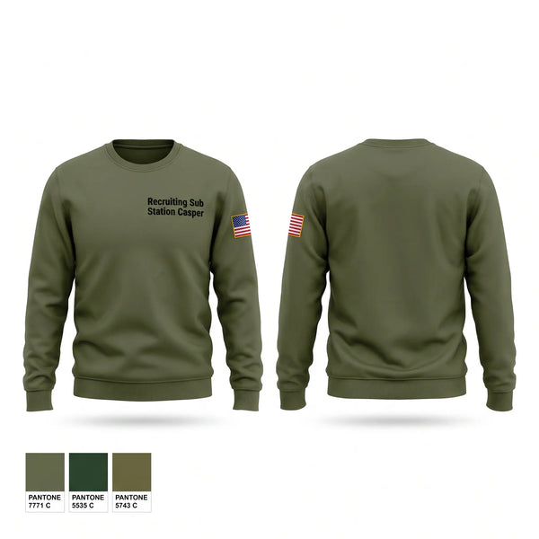 Crew Neck Sweatshirt, Recruiting Sub Station Casper, Marines, Teamtime, Team time, sublimation, custom sports apparel, team uniforms, spirit wear, spiritwear, sports uniforms, custom shirts, team store, custom team store, fundraiser sports, apparel fundraiser
