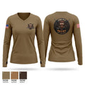 USANEC-O 54416933 Women's Long Sleeve V-neck Shirt - 1