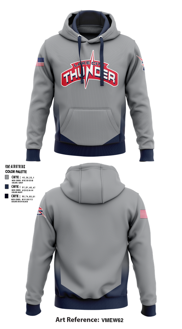 Hoodie, Lake City Thunder, Softball, Teamtime, Team time, sublimation, custom sports apparel, team uniforms, spirit wear, spiritwear, sports uniforms, custom shirts, team store, custom team store, fundraiser sports, apparel fundraiser