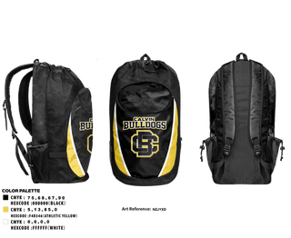 Gear Bag, Calvin Bulldogs, Baseball, Teamtime, Team time, sublimation, custom sports apparel, team uniforms, spirit wear, spiritwear, sports uniforms, custom shirts, team store, custom team store, fundraiser sports, apparel fundraiser