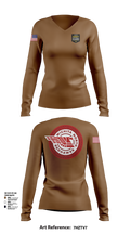 Wichita North Redhawks NG 83064196 Women's Long Sleeve V-neck Shirt - 101