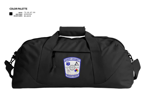Duffle Bag, Surry County EMS, EMS/EMT, Teamtime, Team time, sublimation, custom sports apparel, team uniforms, spirit wear, spiritwear, sports uniforms, custom shirts, team store, custom team store, fundraiser sports, apparel fundraiser