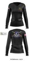 3/485th IN BN VIPERS Women's Long Sleeve V-neck Shirt - 12