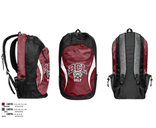 Gear Bag, Bishop Conaty - Our Lady of Loretto Golf, Golf, Teamtime, Team time, sublimation, custom sports apparel, team uniforms, spirit wear, spiritwear, sports uniforms, custom shirts, team store, custom team store, fundraiser sports, apparel fundraiser