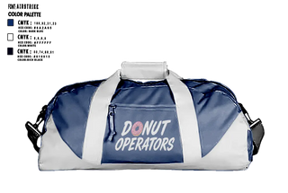 Duffle Bag, Donut Operators, Baseball, Teamtime, Team time, sublimation, custom sports apparel, team uniforms, spirit wear, spiritwear, sports uniforms, custom shirts, team store, custom team store, fundraiser sports, apparel fundraiser