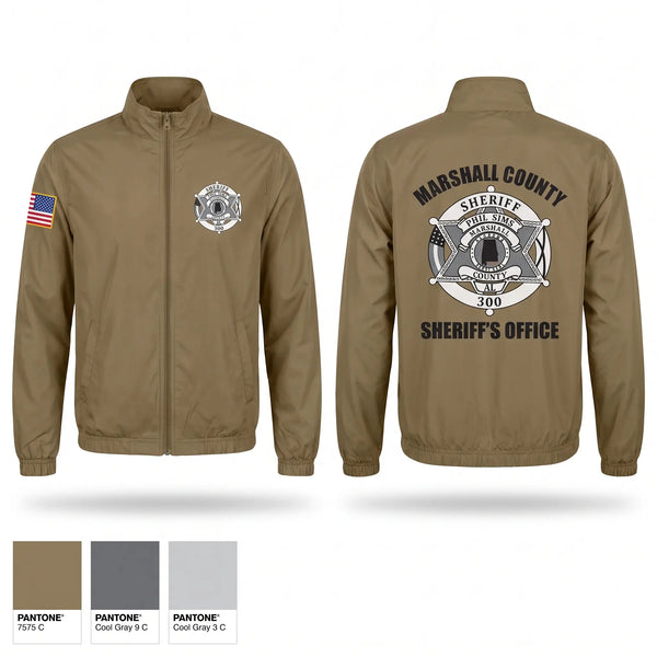 Windbreaker, Marshall county sheriff’s office, Police, Teamtime, Team time, sublimation, custom sports apparel, team uniforms, spirit wear, spiritwear, sports uniforms, custom shirts, team store, custom team store, fundraiser sports, apparel fundraiser