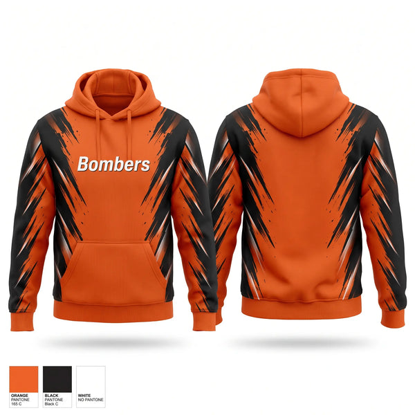 Hoodie, Bombers, Softball, Teamtime, Team time, sublimation, custom sports apparel, team uniforms, spirit wear, spiritwear, sports uniforms, custom shirts, team store, custom team store, fundraiser sports, apparel fundraiser