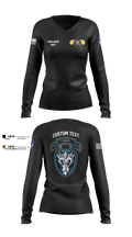1st Platoon, 95th CBRN 66149028 Women's Long Sleeve V-neck Shirt - 2