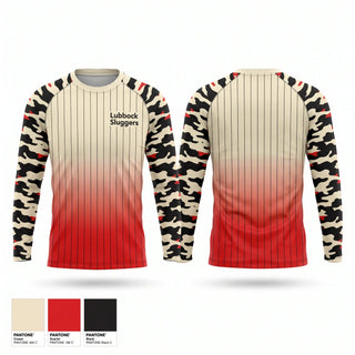 Long Sleeve Performance Shirt, Lubbock Sluggers, Baseball, Teamtime, Team time, sublimation, custom sports apparel, team uniforms, spirit wear, spiritwear, sports uniforms, custom shirts, team store, custom team store, fundraiser sports, apparel fundraiser