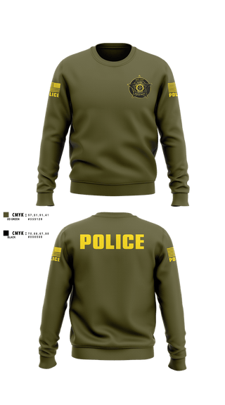 Crew Neck Sweatshirt, Quinton Police Department, Police, Teamtime, Team time, sublimation, custom sports apparel, team uniforms, spirit wear, spiritwear, sports uniforms, custom shirts, team store, custom team store, fundraiser sports, apparel fundraiser