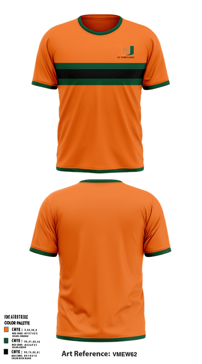 Kc Hurricanes  Short Sleeve Performance Shirt - 1