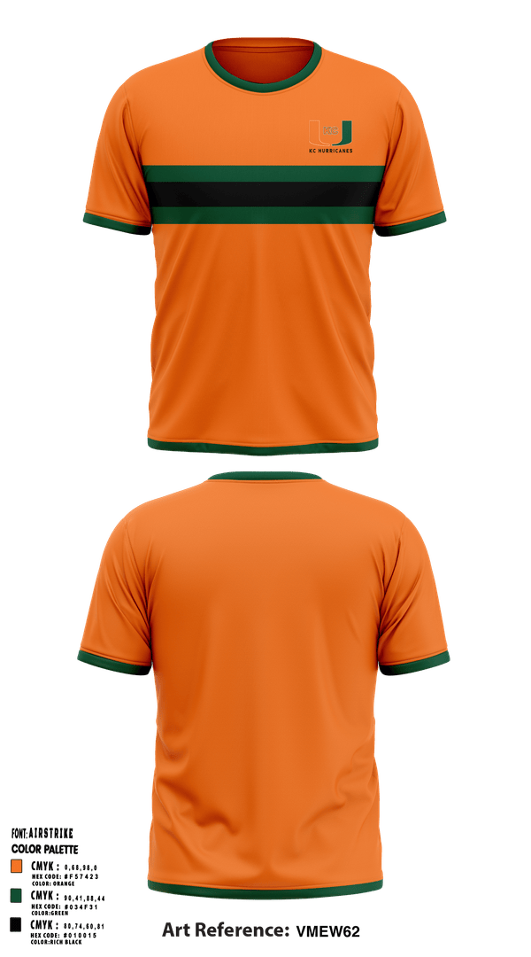 Kc Hurricanes  Short Sleeve Performance Shirt - 1