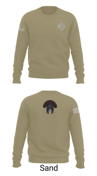 Crew Neck Sweatshirt, HQ PLT, A CO, USDB BN (CORR), , Teamtime, Team time, sublimation, custom sports apparel, team uniforms, spirit wear, spiritwear, sports uniforms, custom shirts, team store, custom team store, fundraiser sports, apparel fundraiser