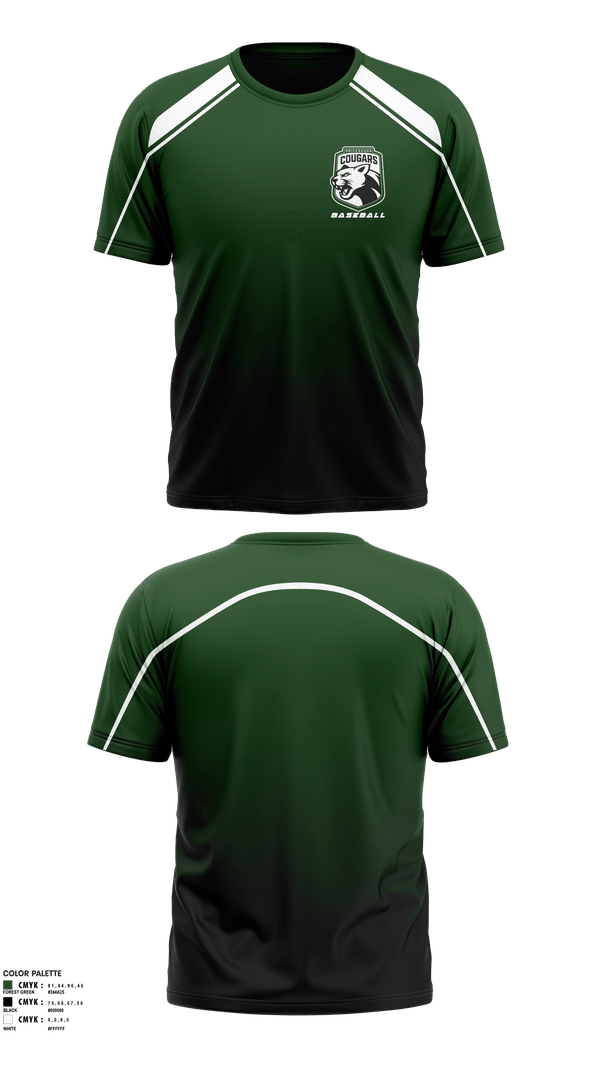 Short Sleeve Performance Shirt, Bridesburg Cougars Athletic Association, Baseball, Teamtime, Team time, sublimation, custom sports apparel, team uniforms, spirit wear, spiritwear, sports uniforms, custom shirts, team store, custom team store, fundraiser sports, apparel fundraiser