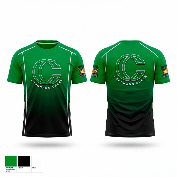 Short Sleeve Performance Shirt, Queens, Cheer, Teamtime, Team time, sublimation, custom sports apparel, team uniforms, spirit wear, spiritwear, sports uniforms, custom shirts, team store, custom team store, fundraiser sports, apparel fundraiser