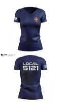 Kent-Sussex Professional Firefighters Local 5121 Women's Short Sleeve V-neck Shirt - 2