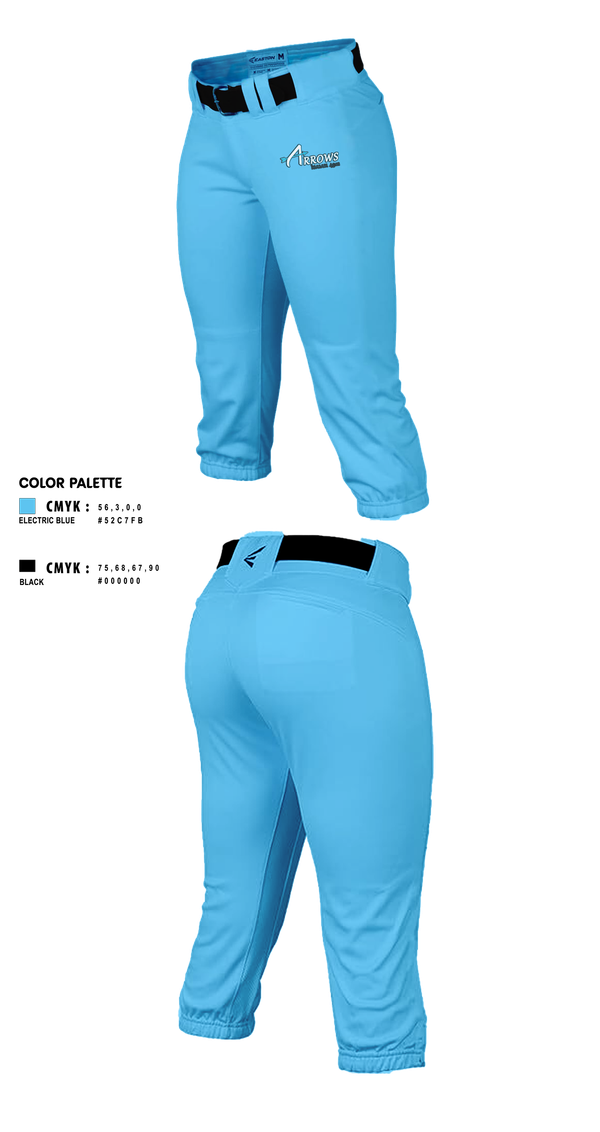 Softball Pants, Arrows, Softball, Teamtime, Team time, sublimation, custom sports apparel, team uniforms, spirit wear, spiritwear, sports uniforms, custom shirts, team store, custom team store, fundraiser sports, apparel fundraiser