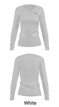 Overhills High School Basketball 959585 Women's Long Sleeve V-neck Shirt - 16