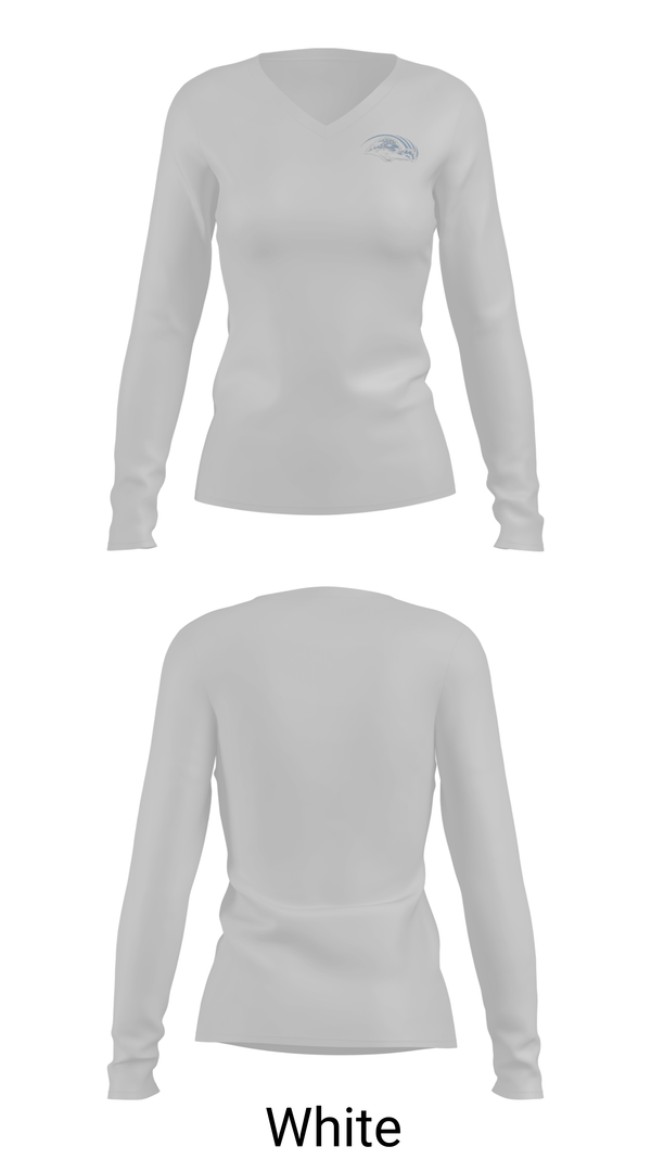 Womens Long Sleeve Vneck Shirt, Overhills High School Basketball, Men's Basketball, Teamtime, Team time, sublimation, custom sports apparel, team uniforms, spirit wear, spiritwear, sports uniforms, custom shirts, team store, custom team store, fundraiser sports, apparel fundraiser