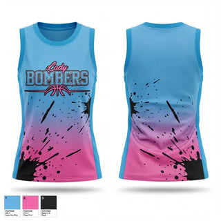 Mens Basketball Jersey, Lady Bombers, Women's Basketball, Teamtime, Team time, sublimation, custom sports apparel, team uniforms, spirit wear, spiritwear, sports uniforms, custom shirts, team store, custom team store, fundraiser sports, apparel fundraiser